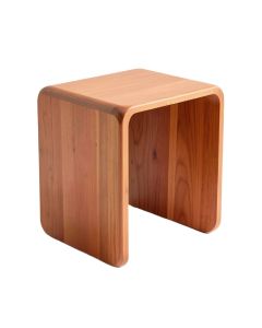 Ridge Arc Side Table - Terracotta (synthetic illustration; no displayed measurements)