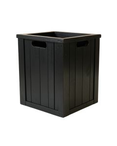 Heath Bluff Closed Outdoor Storage Box - Black