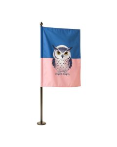 Moonlit Owl Polyester Flag