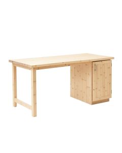 Hazel Dell Empty Workshop Workbench - Ivory (synthetic illustration; no displayed measurements)
