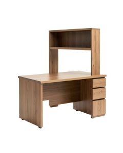 Flanary Solid Wood Executive Desk With Hutch (synthetic illustration; no displayed measurements)