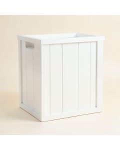 Spruce Arc Closed Outdoor Storage Box - White (synthetic illustration; no displayed measurements)