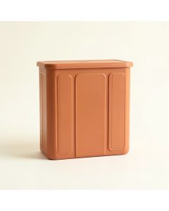 Wren Brook Narrow Outdoor Storage Bench - Terracotta (synthetic illustration; no displayed measurements)