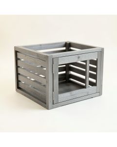 Cedar Bluff Empty Furniture-Style Pet Crate - Gray (synthetic illustration; no displayed measurements)