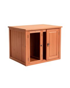 Cedar Branch Empty Furniture-Style Litter Enclosure - Terracotta (synthetic illustration; no displayed measurements)