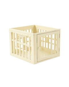 Ash Bridge Empty Furniture-Style Pet Crate - Cream