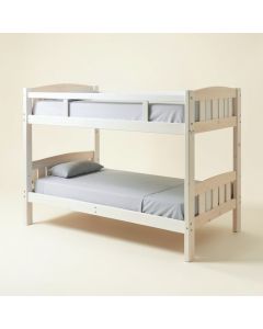 Jenafir Twin Over Full Solid Wood Standard Bunk Bed (synthetic illustration; no displayed measurements)