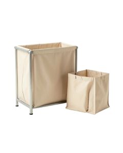Willow Bridge Laundry Sorting Station With Plain Removable Bags - Beige (synthetic illustration; no displayed measurements)