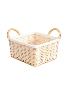 Laurel Brook Empty Storage Basket - White