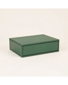 Juniper Bridge Desktop Monitor Riser - Green (synthetic illustration; no displayed measurements)