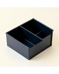 Juniper Branch Empty Coffee-Station Organizer - Navy (synthetic illustration; no displayed measurements)