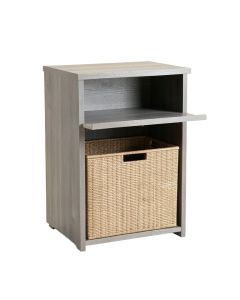 Moss Bridge Freestanding Pull-Out Hamper Cabinet - Gray (synthetic illustration; no displayed measurements)