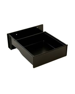 Meadow Bluff Empty Under-Desk Cable Tray - Black (synthetic illustration; no displayed measurements)