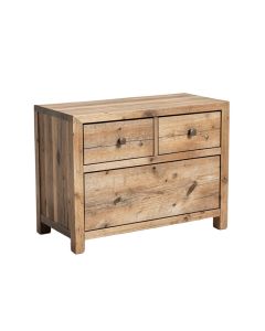 Holly Aged Wood 3 Drawer Chest