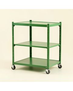 Maple Arc Empty Rolling Workshop Cart (synthetic illustration; no displayed measurements)