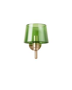 Fern Dale Wall Sconce Mounted On A Plain Wall - Green