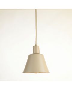 Vale Bluff Pendant Light Suspended From One Plain Cable - Beige (synthetic illustration; no displayed measurements)