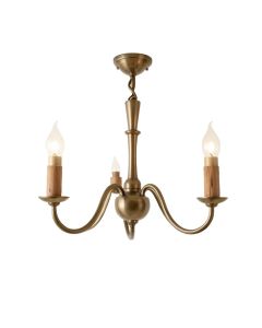 Canton 5 - Light Candle Style Globe Chandelier With Wood Accents (synthetic illustration; no displayed measurements)