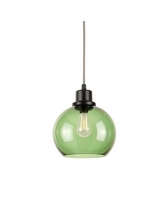 Cedar Arc Pendant Light Suspended From One Plain Cable