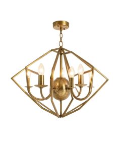 Collins Lantern Geometric Chandelier (synthetic illustration; no displayed measurements)