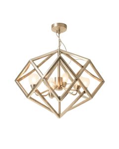 Landa 6 - Light Unique / Statement Geometric Chandelier (synthetic illustration; no displayed measurements)