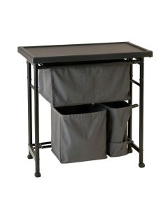 Slate Branch Laundry Sorting Station With Plain Removable Bags - Black (synthetic illustration; no displayed measurements)