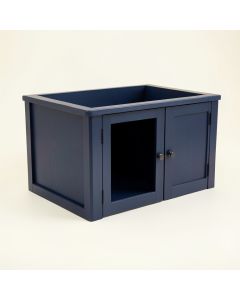 Ash Canyon Empty Furniture-Style Litter Enclosure - Navy (synthetic illustration; no displayed measurements)