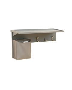 Hazel Bridge Wall-Mounted Entryway Organizer Shelf - Gray