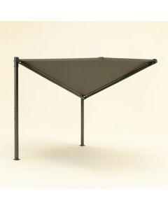 Manual Retraction Side Awning In Anthracite (synthetic illustration; no displayed measurements)