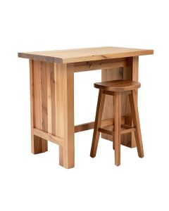 Amulek Solid Wood Counter & Bar Stool (synthetic illustration; no displayed measurements)