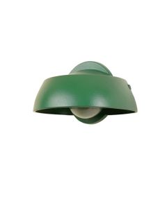 Reed Arc Wall Sconce Mounted On A Plain Wall - Green (synthetic illustration; no displayed measurements)