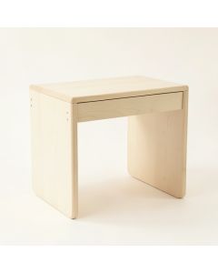 Oak Arc Small Writing Desk - Ivory (synthetic illustration; no displayed measurements)