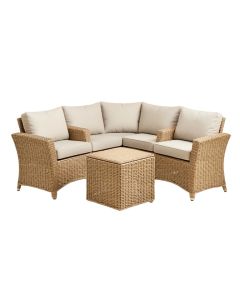 Mclouth Outdoor Furniture 3 Piece Rattan Seating Group With Cushions