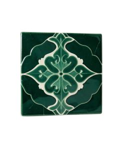 Delphi Arabesque 4 '' X 3 '' Ceramic Mosaic Tile