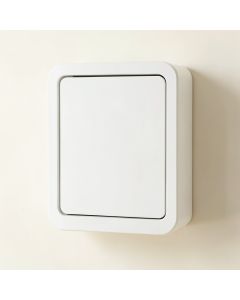 Hazel Bridge Wall-Mounted Laundry Cabinet - White (synthetic illustration; no displayed measurements)