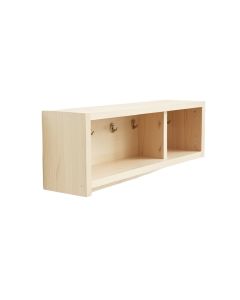 Juniper Dell Wall-Mounted Entryway Organizer Shelf - Ivory