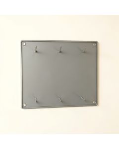 Ridge Brook Empty Wall-Mounted Tool Organizer Panel - Gray (synthetic illustration; no displayed measurements)