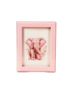 Precious Moments Love At First Sight Elephant 4X6 Resin And Glass Pink Ultrasound Picture Frame