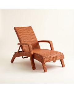 Oak Brook Outdoor Lounge Chair - Terracotta (synthetic illustration; no displayed measurements)