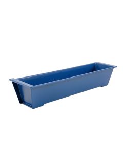 Meadow Crossing Empty Railing Planter With Integral Brackets - Blue