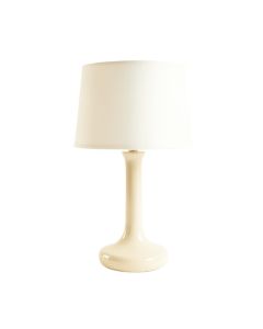 Slate Dale Table Lamp With A Plain Fabric Shade - Ivory