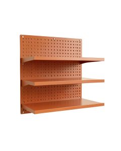 Dune Dale Empty Wall-Mounted Tool Organizer Panel - Terracotta