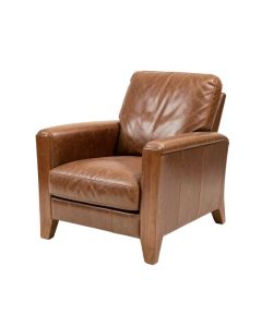 Cliffjumper 25 '' Wide Top Grain Leather Lounge Chair (synthetic illustration; no displayed measurements)
