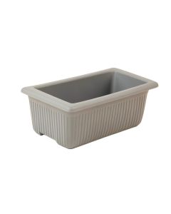 Pine Arc Empty Railing Planter With Integral Brackets - Gray (synthetic illustration; no displayed measurements)