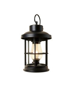 Ainsworth Earth Black 1 -Bulb 20.75 '' H Outdoor Hanging Lantern (synthetic illustration; no displayed measurements)