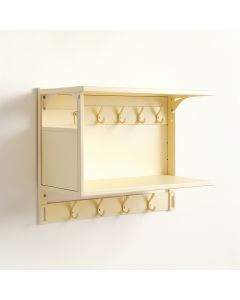 Olive Bridge Wall-Mounted Entryway Organizer Shelf - Cream (synthetic illustration; no displayed measurements)