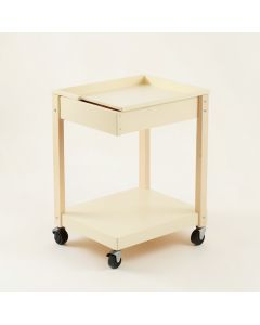 Reed Bend Empty Rolling Workshop Cart - Cream (synthetic illustration; no displayed measurements)