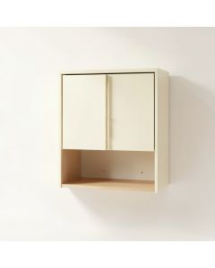 Pine Bend Wall-Mounted Laundry Cabinet - Cream (synthetic illustration; no displayed measurements)