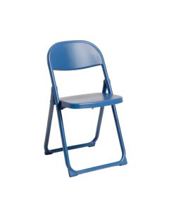 Oak Arc Folding Outdoor Chair - Blue