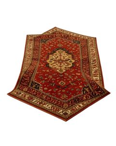 Southwestern Power Loom Brown/Red Rug (synthetic illustration; no displayed measurements)